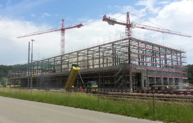 Fertiges Cargo Logistik Center an der Gennersbrunnerstrasse, Schaffhausen