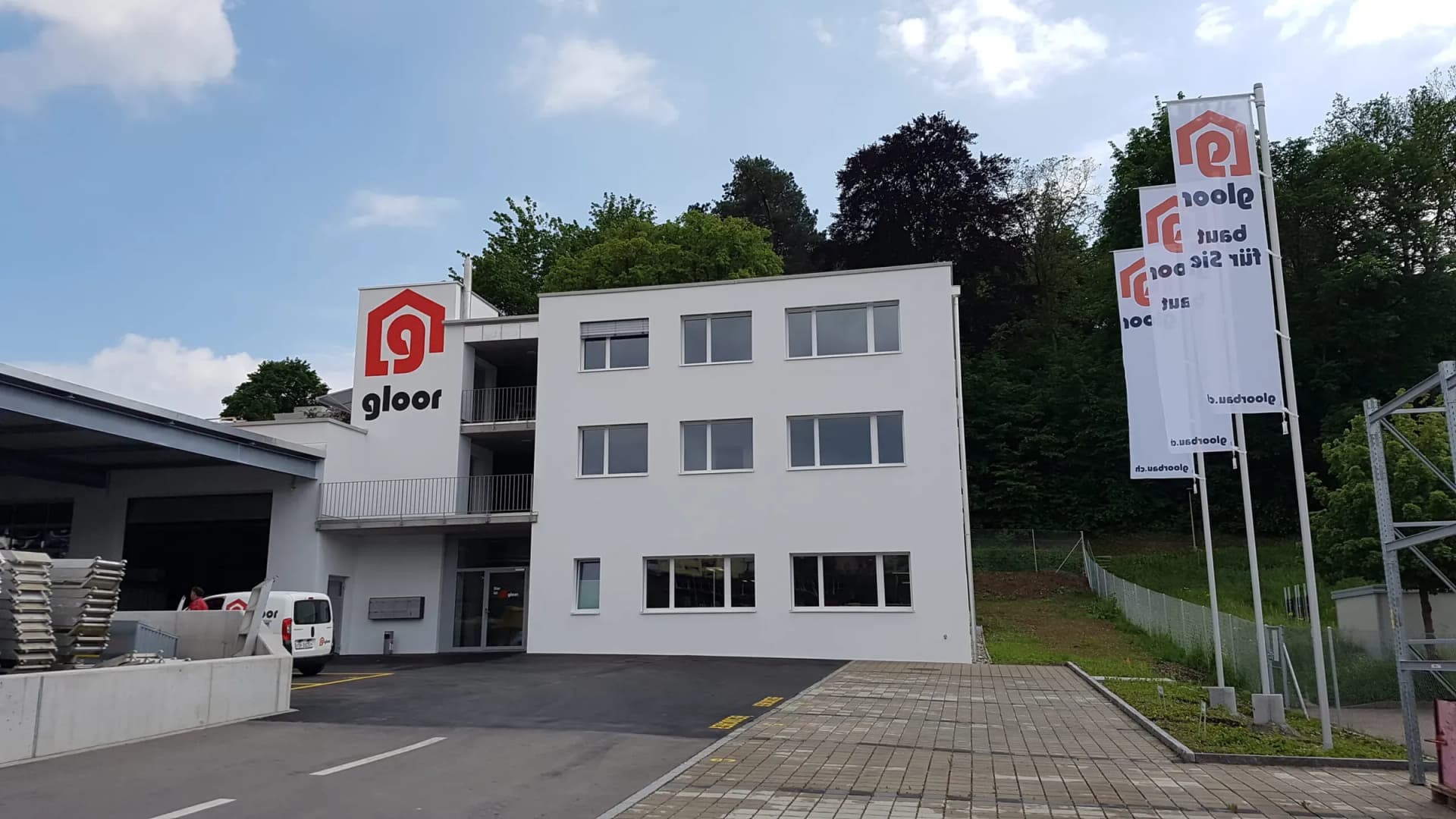 Baustelle der Gloor AG Bauunternehmung in Schaffhausen